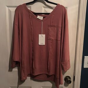 Mauve/blush pink top